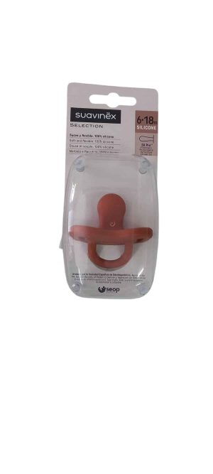 CHUPETE SILICONA TERRACOTA SUAVINEX NUEVO 6/18M