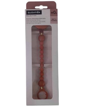 SUJETA CHUPETE SILICONA TERRACOTA SUAVINEX 0M