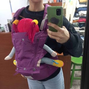 silla ergonomica violeta ducktales en caja