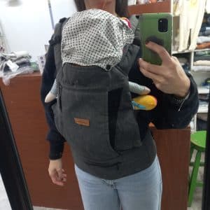 MOCHILA PORTABB GRIS OSCURO CARESTINO ERGONOMICA