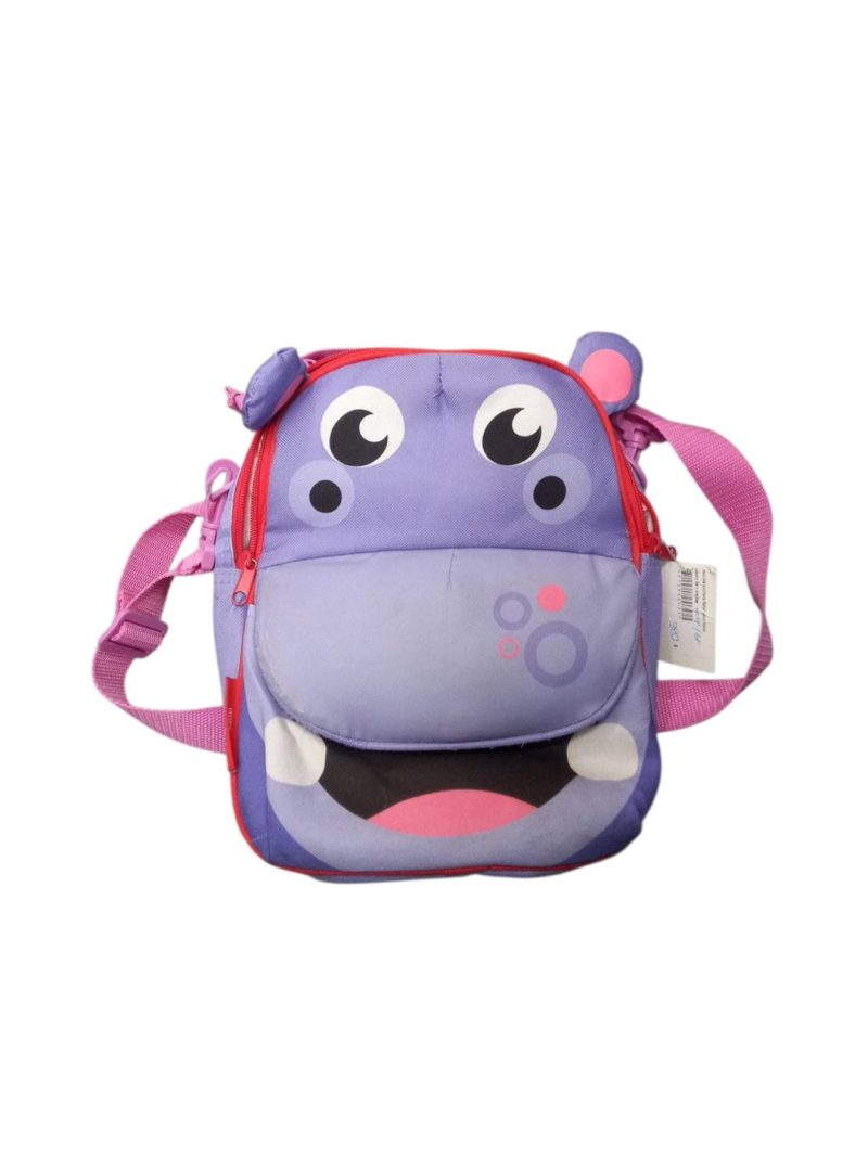 mochila lunchera fisher price hipopotamo lila c orejitas