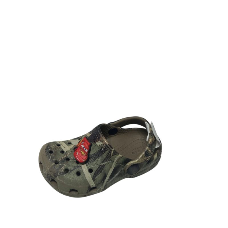 crocs t c6 verde tipo camuflada pin autito cars rojo pta gt