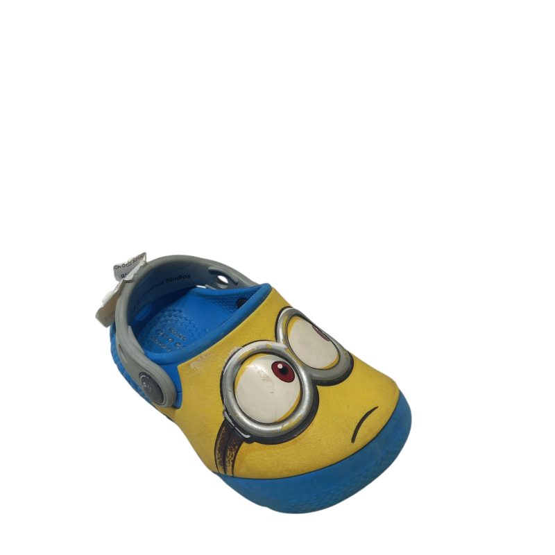 CROCS AZUL MINION C6/22 MANCHADOS