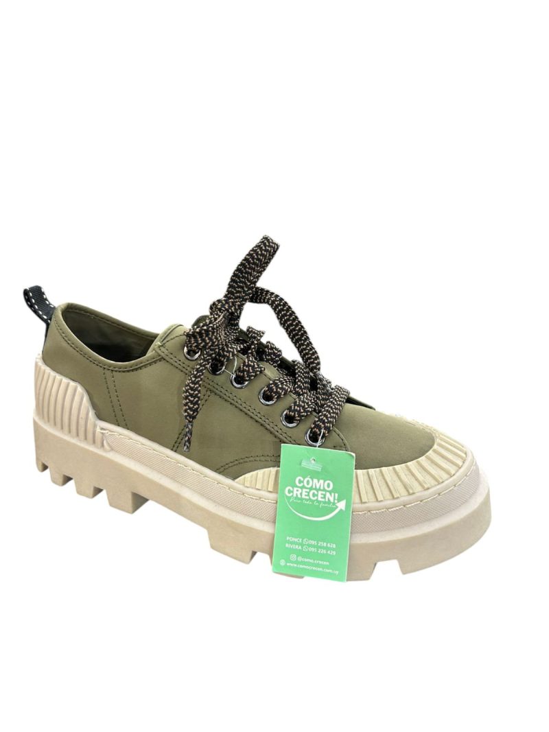 championes verde beige suela goma dura zara t 38