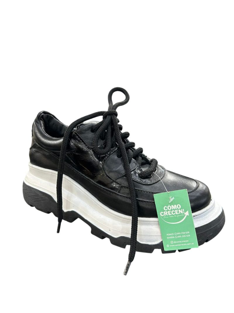 champion cuero negro bco vanitas t 37 en caja nuevos raspado