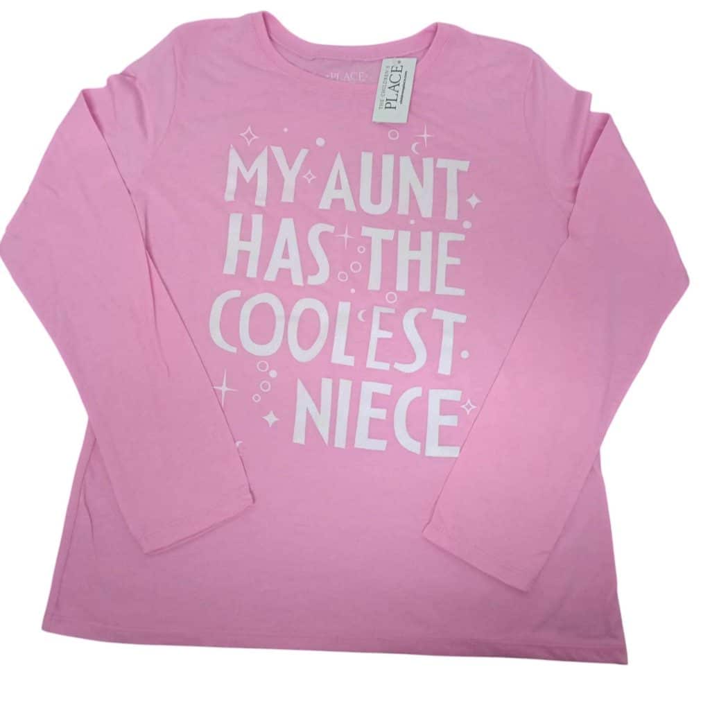 REMERA ROSADA FRASE EN BCO BRILLOS PLACE T 10/12 NVA