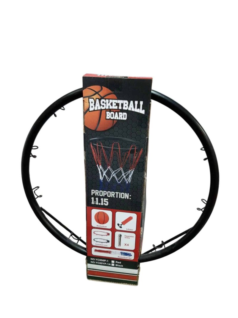 Aro de basket metal 36 cms pelota inflador 05052