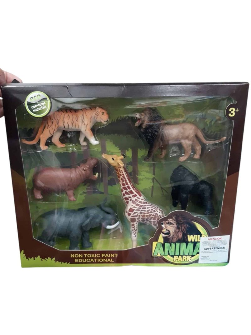 ANIMALES DE LA SELVA EN CAJA X6