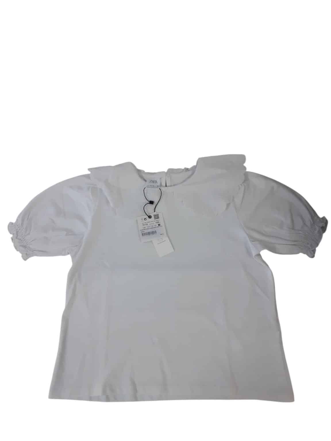BLUSA BCA CUELLO BORDADO ZARA 11/12 NUEVO