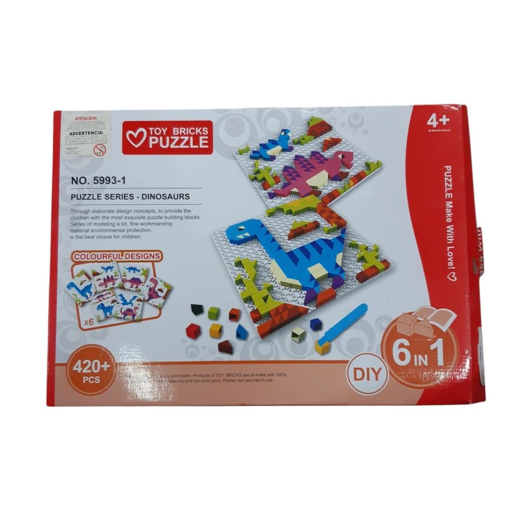 toy bricks puzzle dinosaurios INCOMPLETO