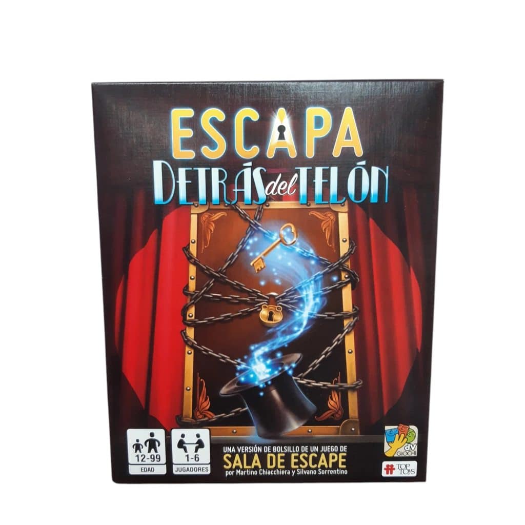 escapa detras del telon