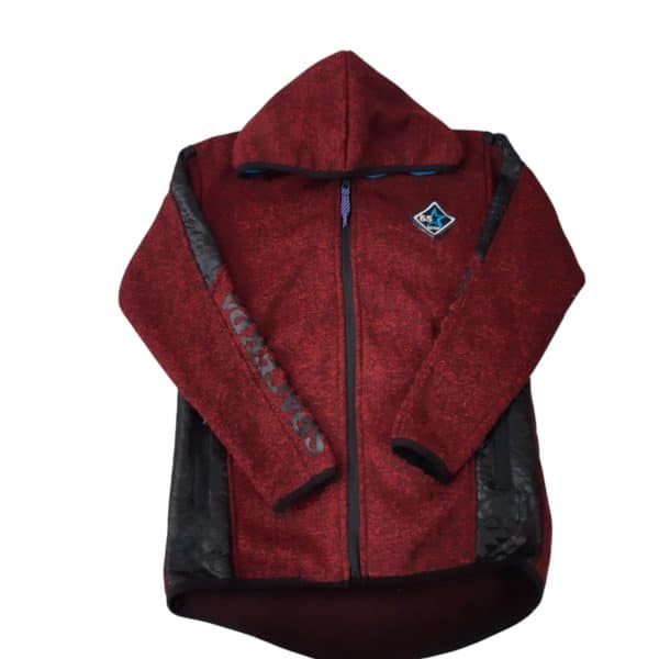 CAMPERA JASPEADA ROJO NEGRO 65 D&M T14