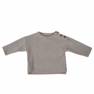BUZO HILO BEIGE BOTONES KIABI T1M