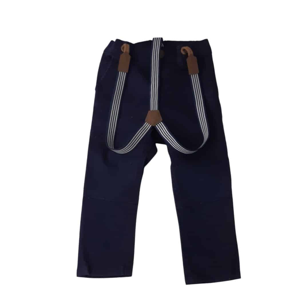 PANTALON AZUL CON TIRANTES H&M T12/18M