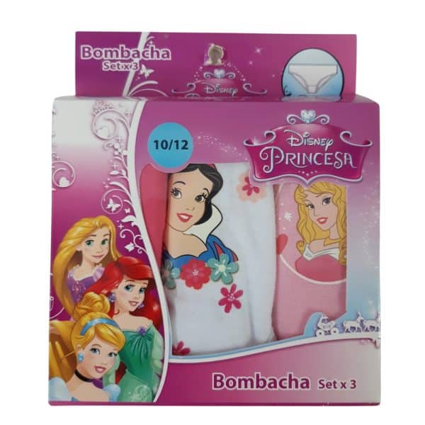 SET X3 BOMBACHAS PRINCESAS T10/12