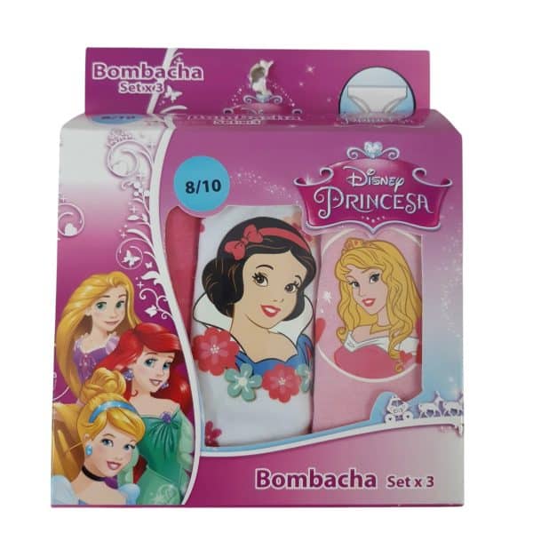 SET X3 BOMBACHAS PRINCESAS T8/10