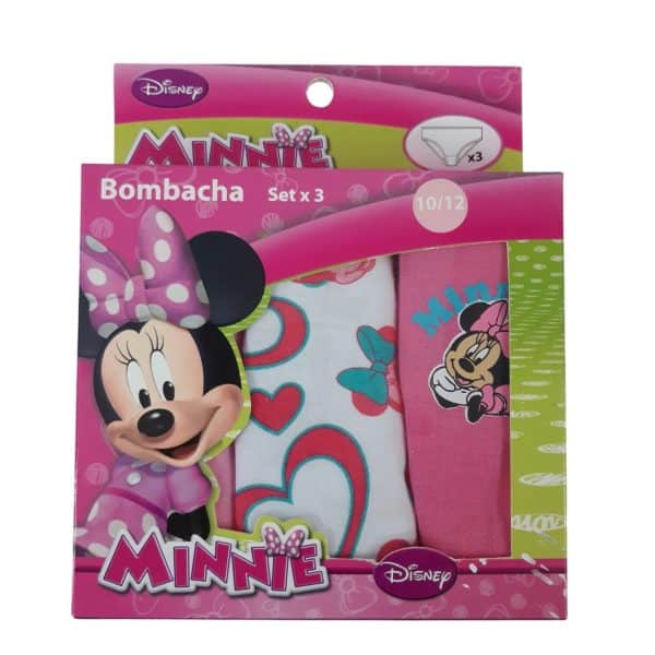 SET X3 BOMBACHAS MINNIE T10/12