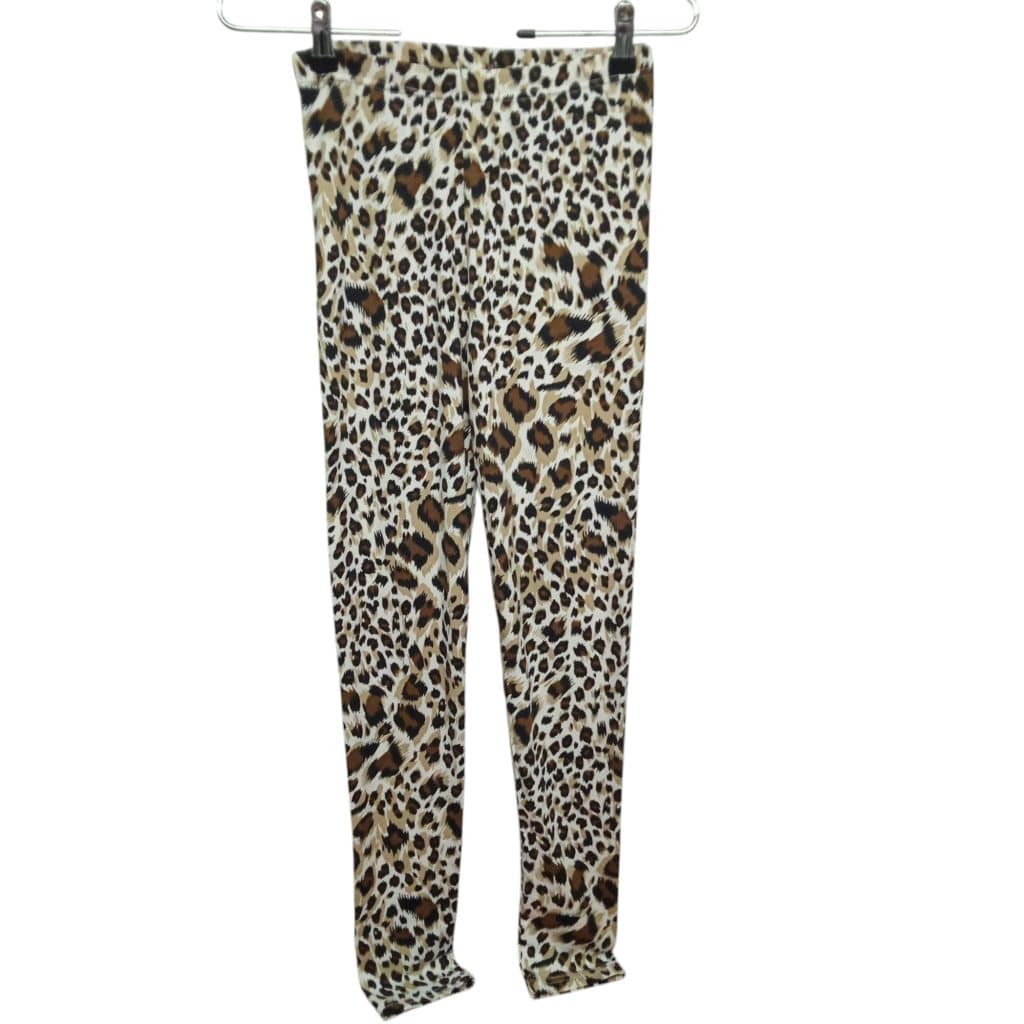 CALZA ALG ANIMAL PRINT MARRON NEGRO BCO T XS ETIQ CORTADA
