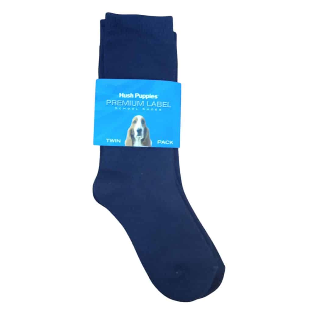 PACK MEDIAS AZUL X 2 CORTAS HUSH PUPPIES