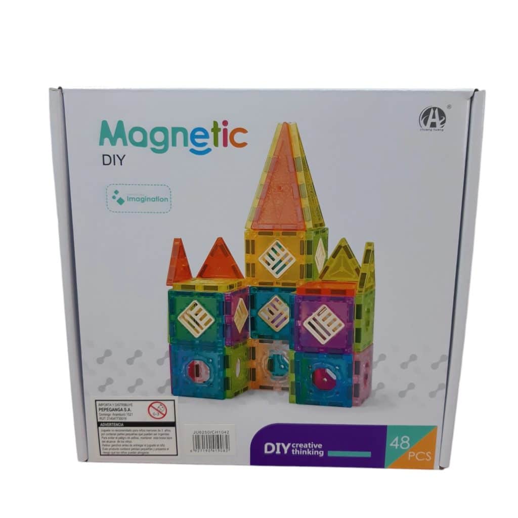 JUEGO DE BLOQUES PIEZAS MAGNETICAS 45 PZ 9912