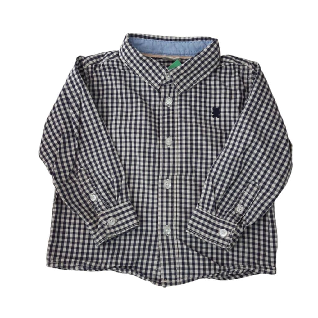 CAMISA ML CUADRILLE AZUL BCO TEDDY BOOM T12/18M
