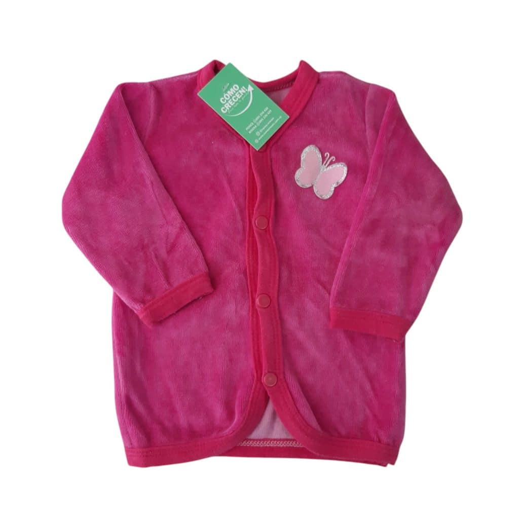 BATITA PIEL DURAZNO FUCSIA MARIPOSA S MARCA T3M AP