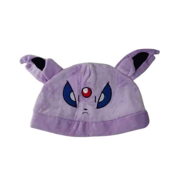 GORRO LILA PIEL DURAZNO POKEMON