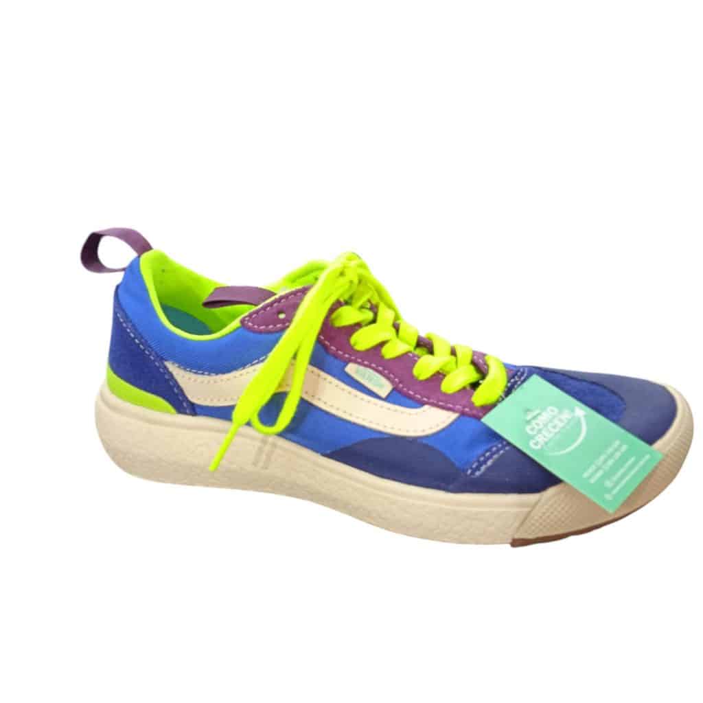 championes azul violeta amarillo vans t38 24 cms