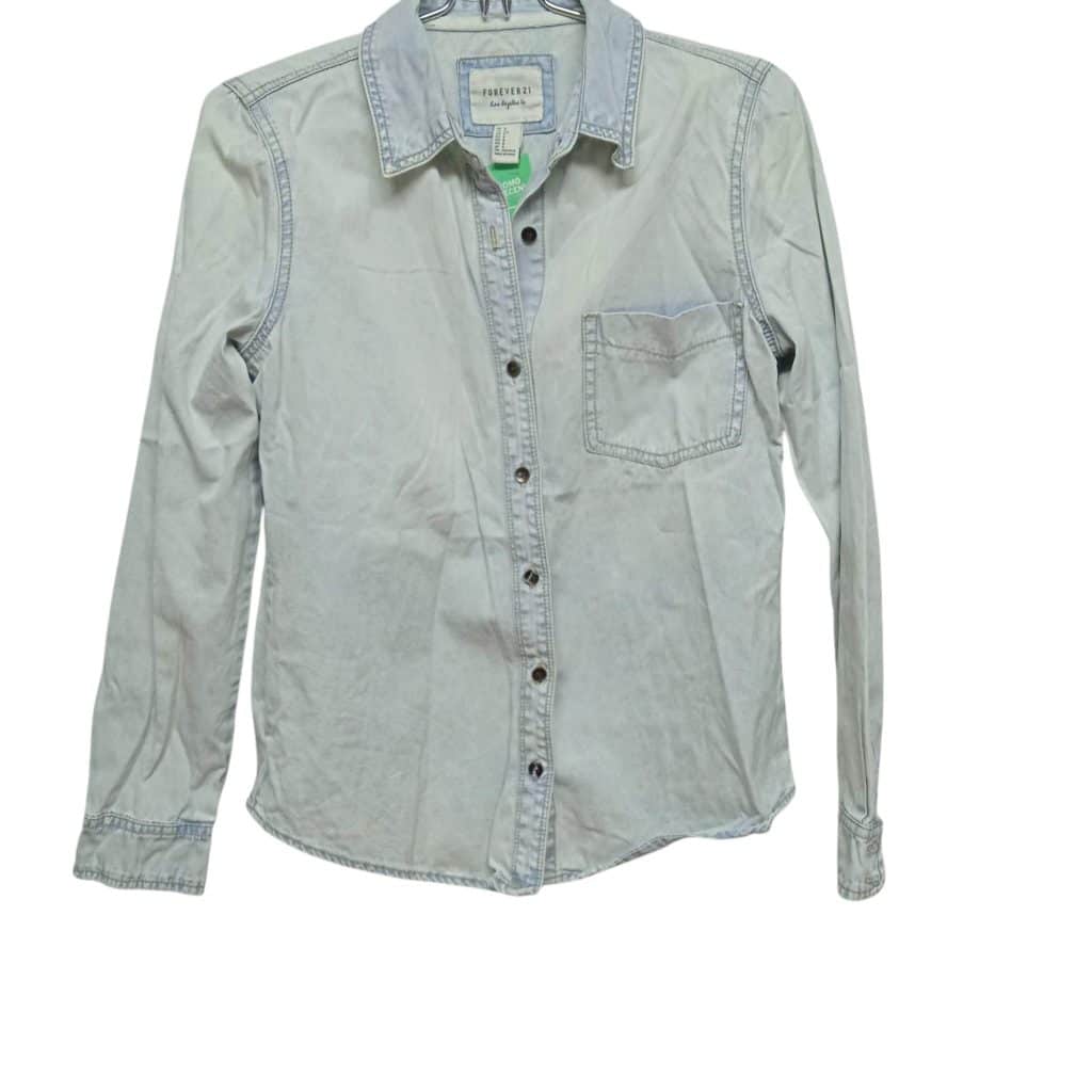 CAMISA JEAN CELESTE CLARO FOREVER 21 T S
