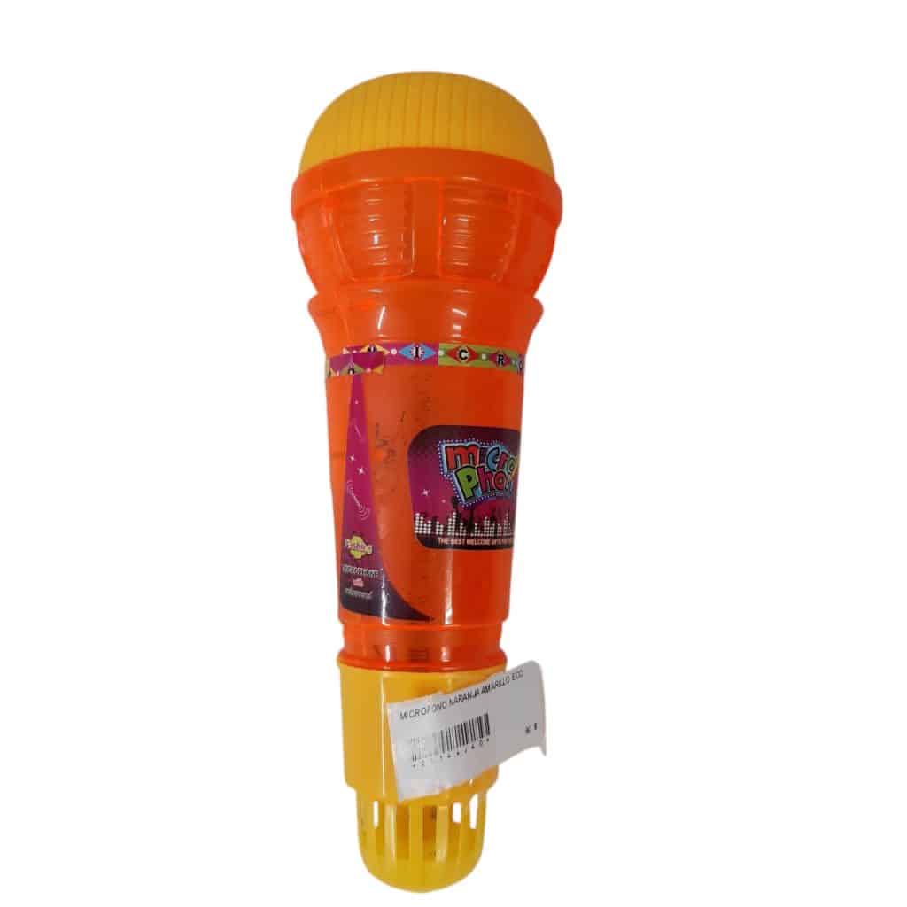 MICROFONO NARANJA AMARILLO ECO