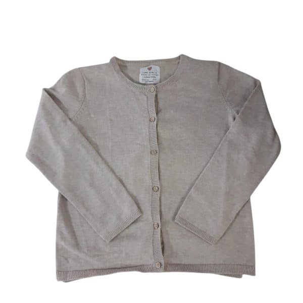 SACO TEJIDO BEIGE DORADO ZARA T6/7 GT