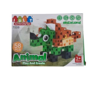 animal play and create jun da long toys en caja 58 piezas