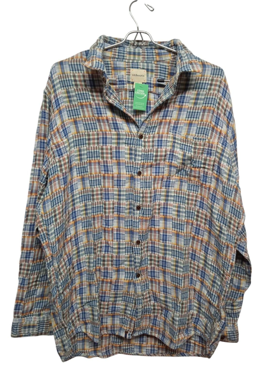 CAMISA CUADRILLE MULTICOLOR G.H.BASS & CO T L