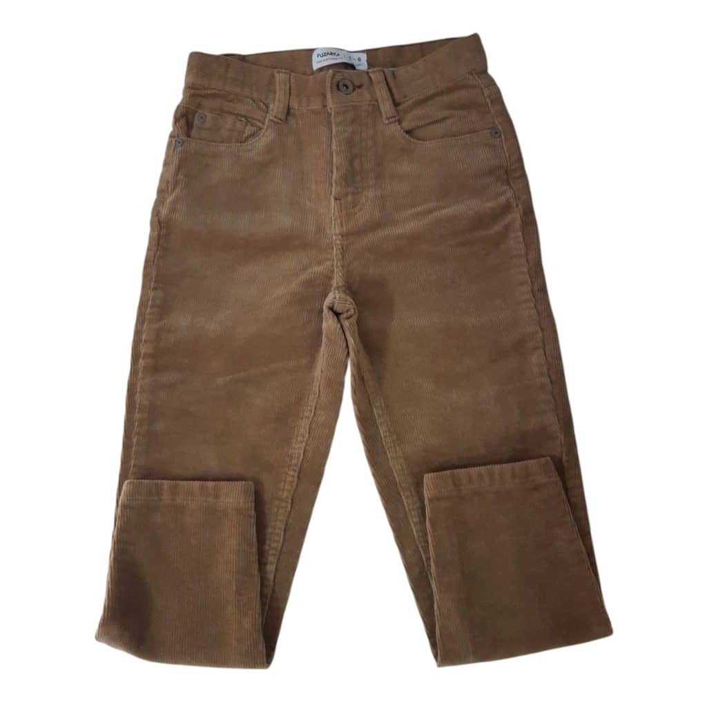 PANTALON PANA FUZARKA T 5-6 MOSTAZA