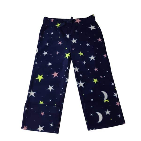 PANTALON PIYAMA POLAR OLD NAVY T 6-7 AZUL ESTRELLAS