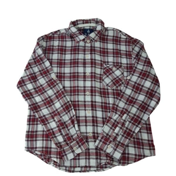 CAMISA VILLELA CUADROS ROJO BCO BAS T10