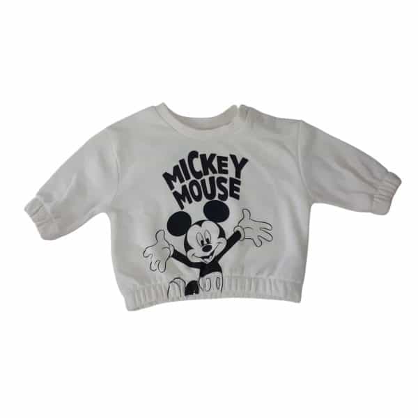 BUZO ALG BCO MICKEY DISNEY T0/3M