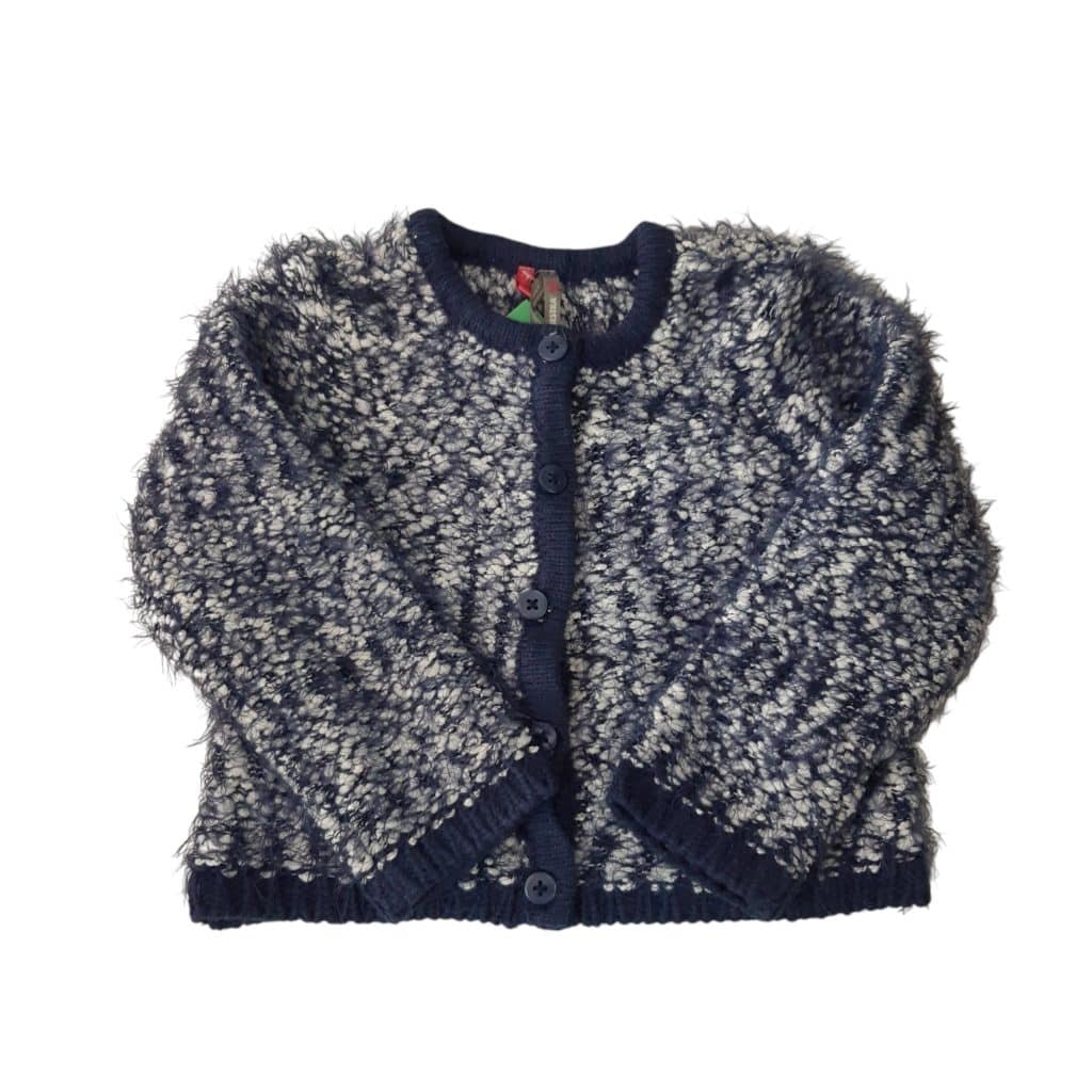 SACO LANA PELUDITO BLANCO AZUL ORCHESTRA T18M