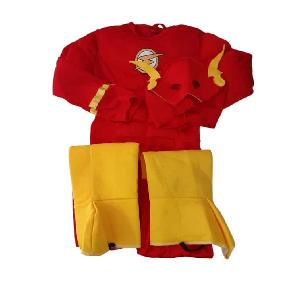 DISFRAZ FLASH ENTERITO ROJO Y AMARILLO EN BOLSA T L-8APR - Imagen 2