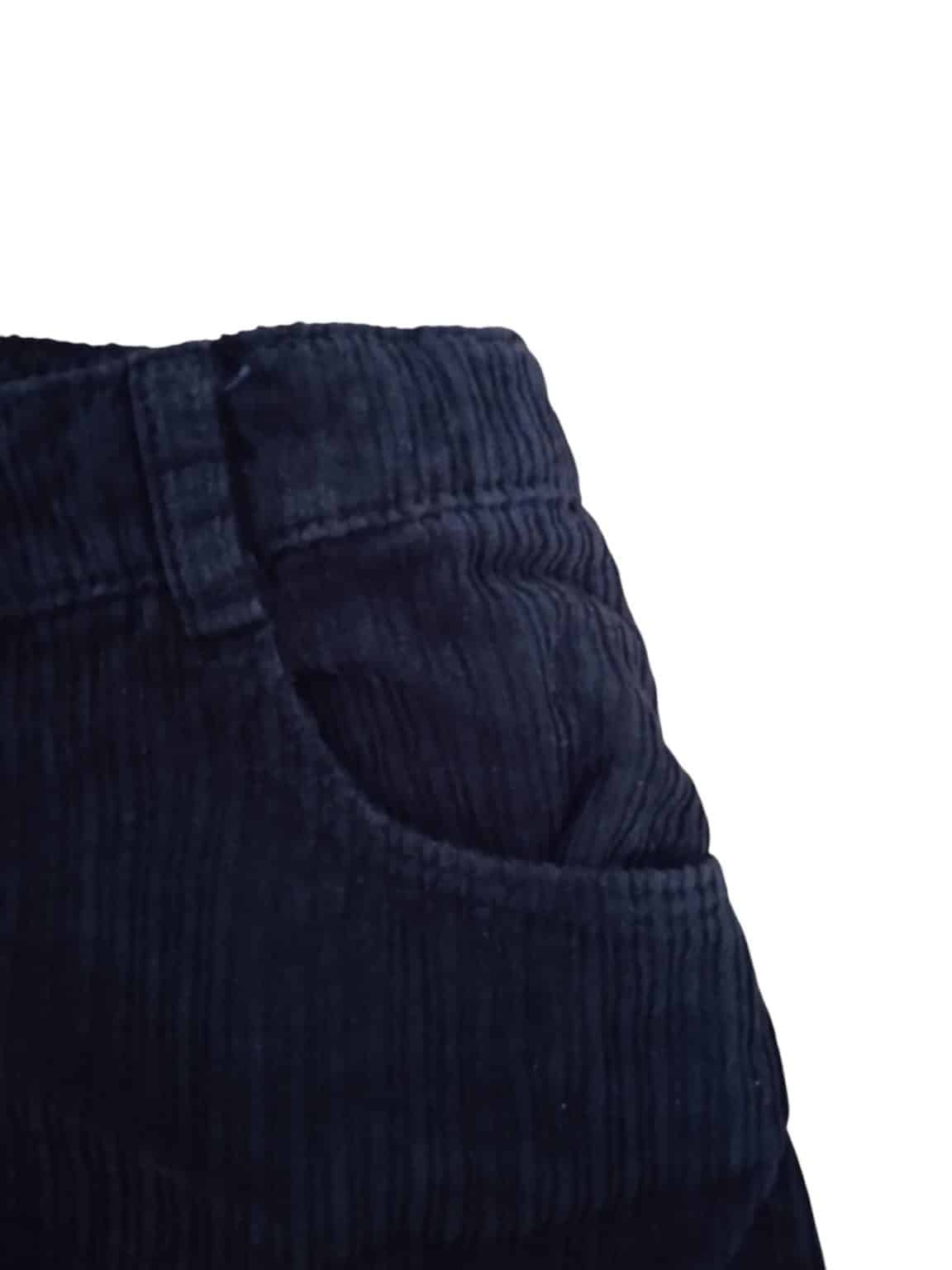 POLLERA PANA NEGRA BOTONES DELANTE ZARA T6 DEC - Imagen 2