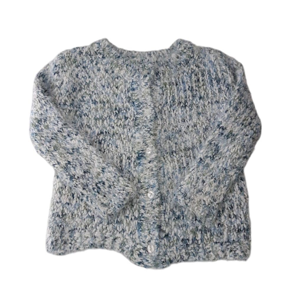 SACO LANA SIN ETIQ T 8 APROX BLANCO AZUL VERDE PELUDO