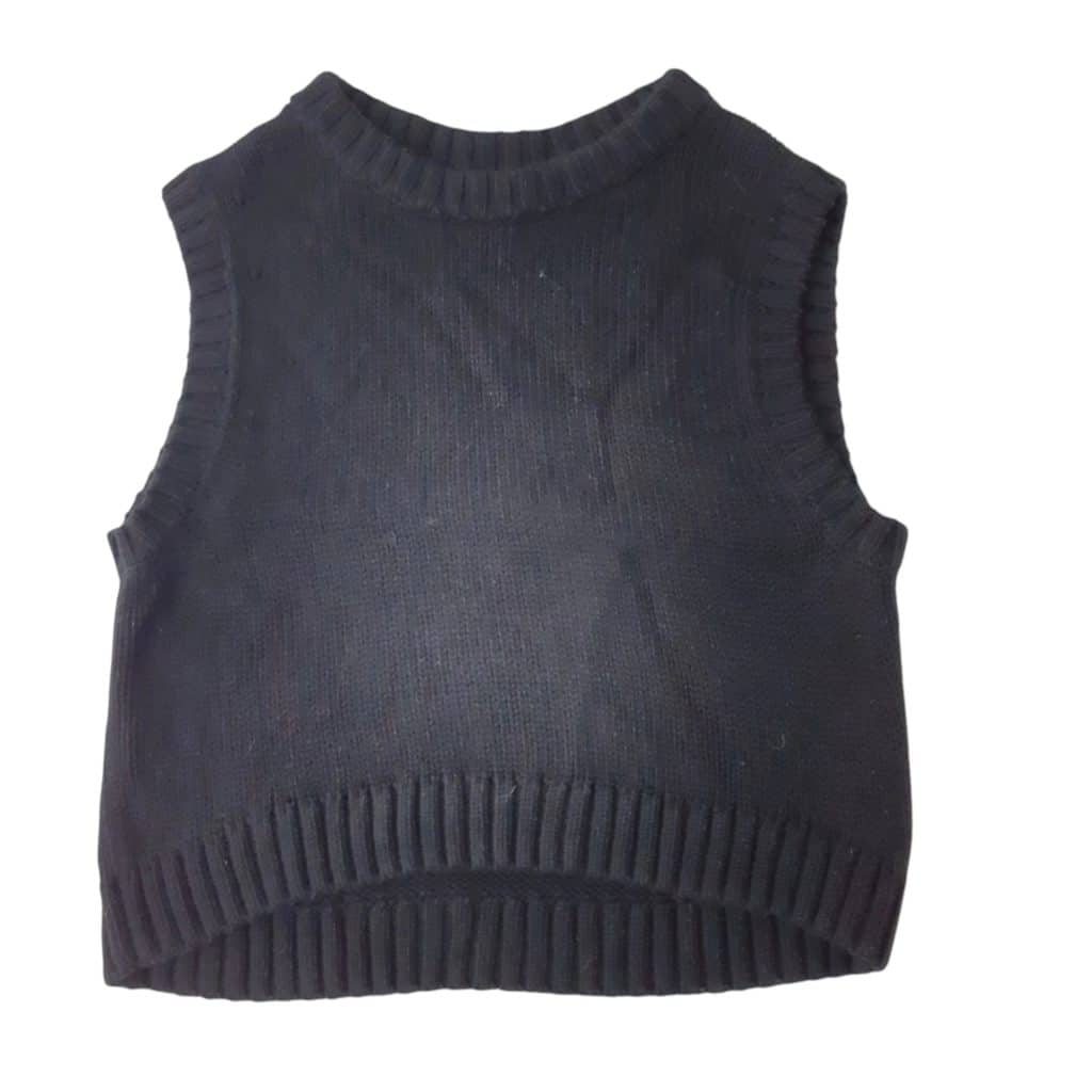 CHALECO LANA ZARA T 13-14 NEGRO