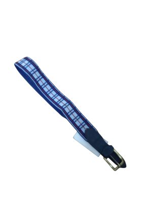 CINTURON ELASTICO CUERINA AZUL ROJO BCO
