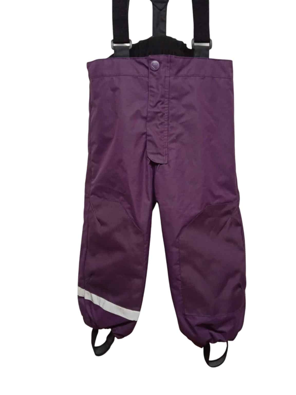 PANTALON PARA NIEVE C TIRADORES VIOLETA NEGRO H & M T 4-5 MCHS