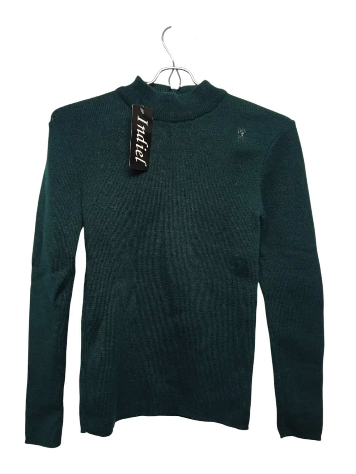 POLERA LANA VERDE INDIEL T 16 NVA