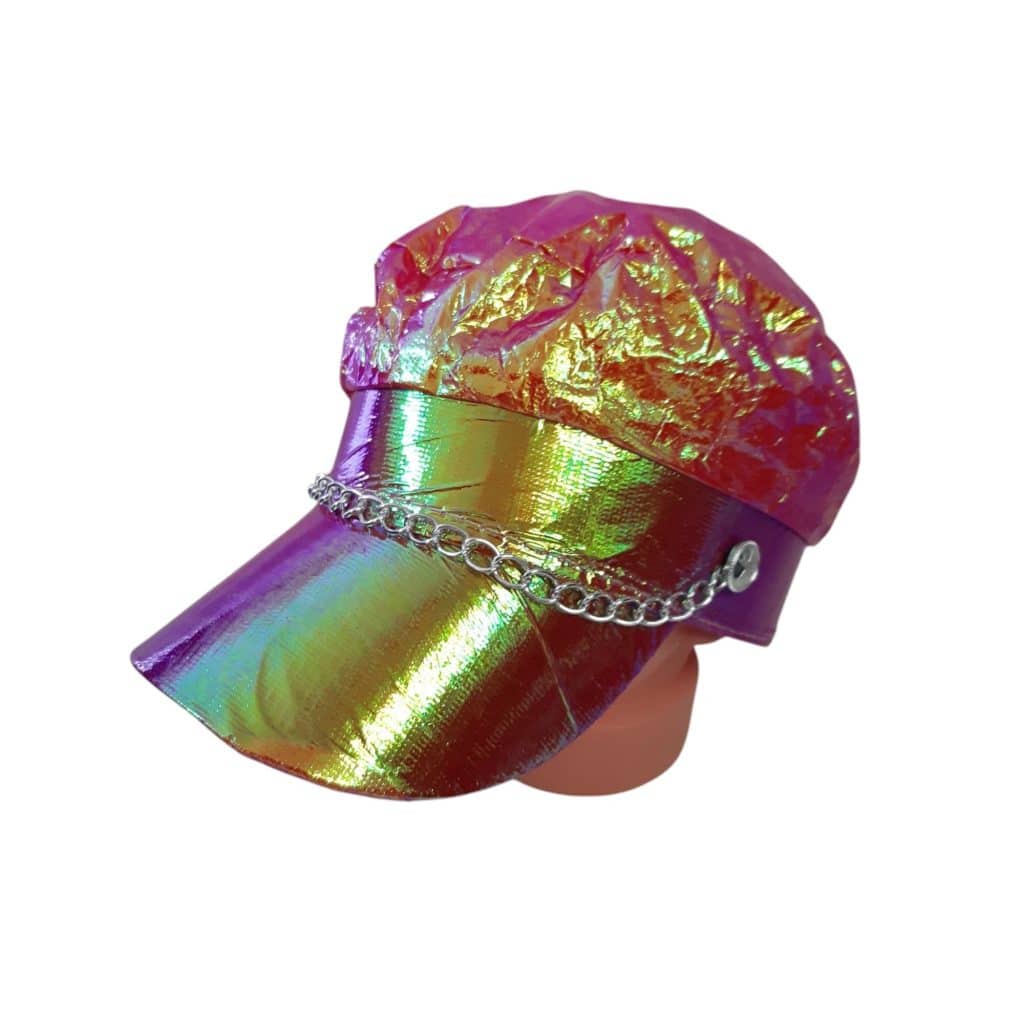GORRA COTILLO TORNASOL CON CADENITA APLIQUE