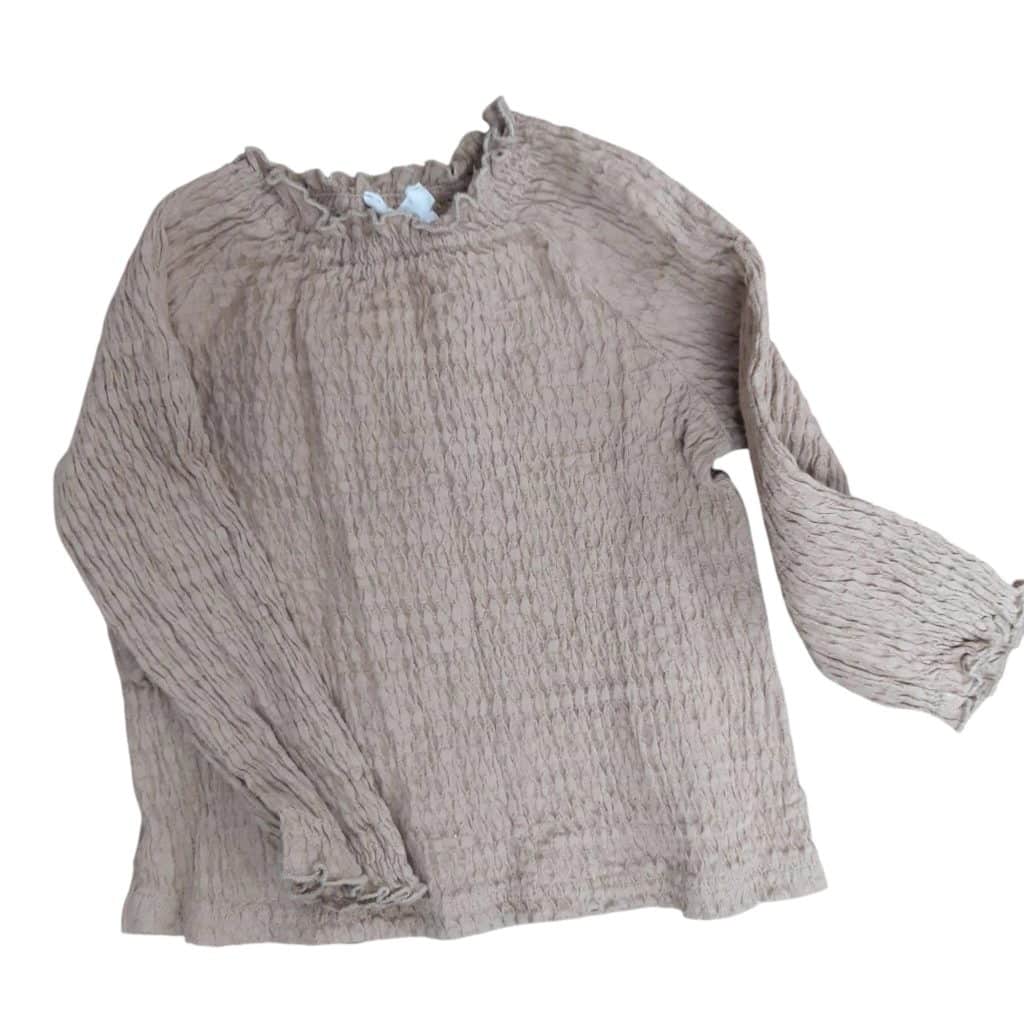 BLUSA MARRON ZARA HOME T9/12M
