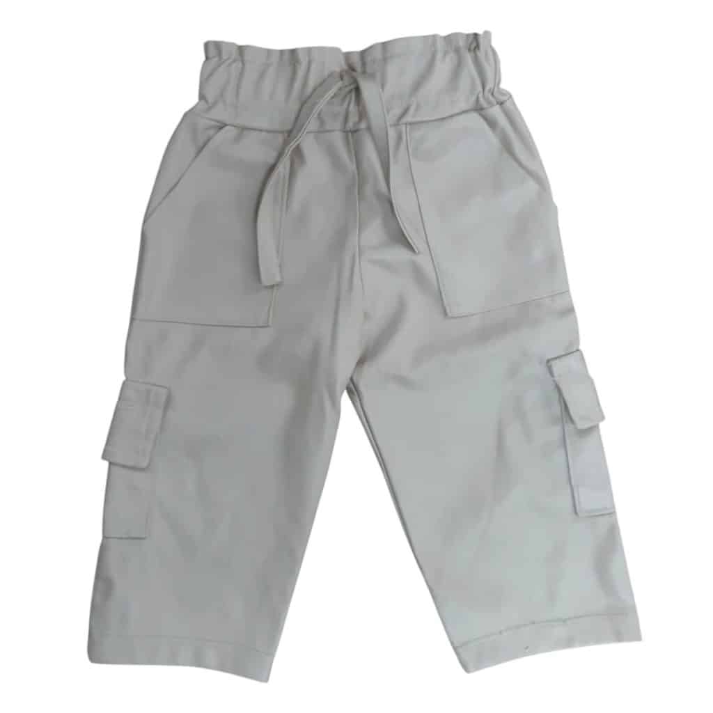PANTALON CUERINA BEIGE LUNA LUNERA 2 T12/18M APROX