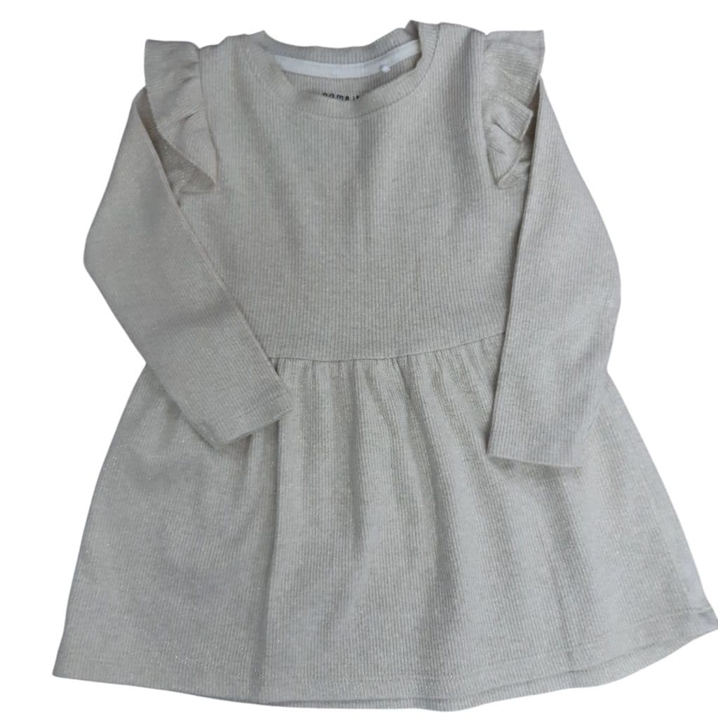 VESTIDO ALG DORADITO VOLADOS NAME IT T9/12M