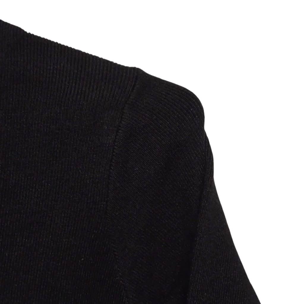 VESTIDO  NEGRO ZARA T 10 TEJIDO FRIZ - Imagen 2